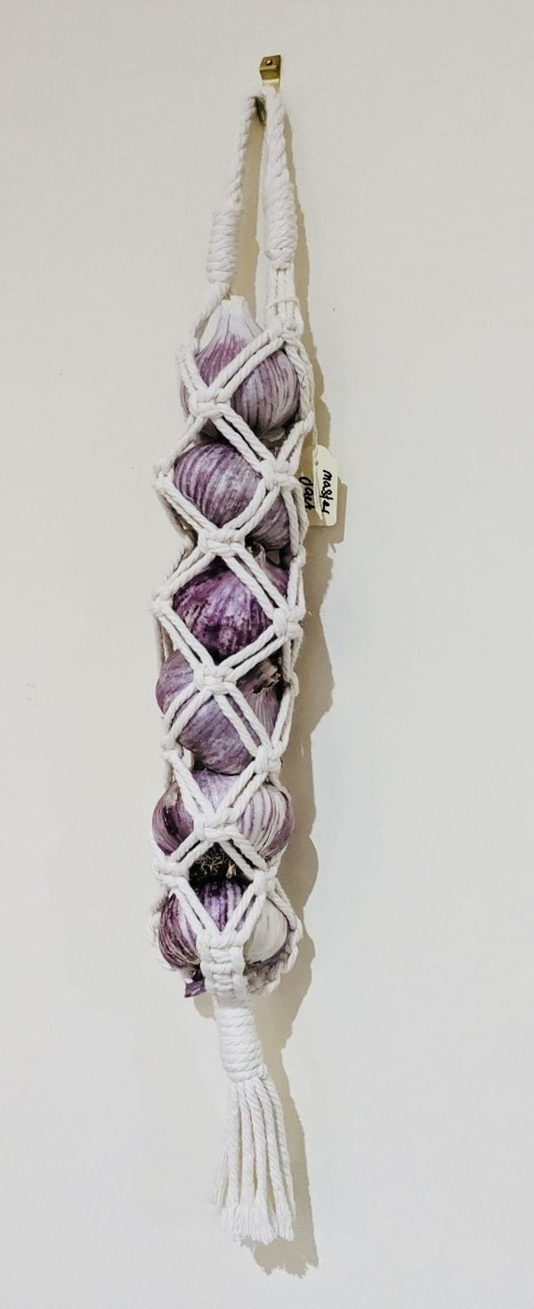 Stony Creek Organic Handmade Macrame Garlic Produce Hanger