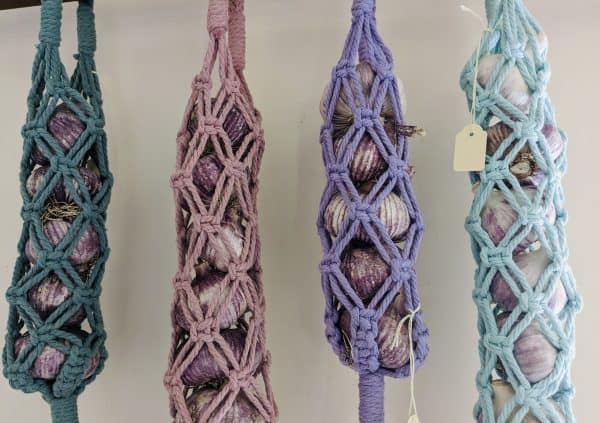Stony Creek Organic Handmade Macrame Garlic Produce Hanger