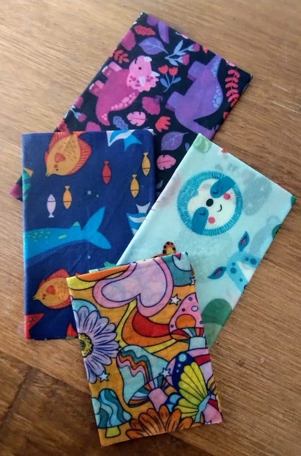 Stony Creek Organics Handmade Organic Beeswax Food Wraps - Pack of 4