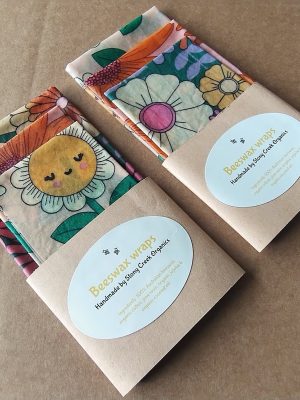 Stony Creek Organics Handmade Organic Food Beeswax Wraps - Pack of  3