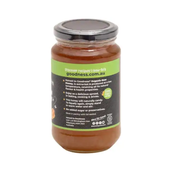 Honest to Goodness Organic Raw Honey